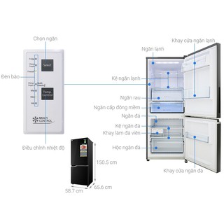 [ VẬN CHUYỂN MIỄN PHÍ KHU VỰC HÀ NỘI ]  Tủ lạnh Panasonic 255L NR-BV280GKVN