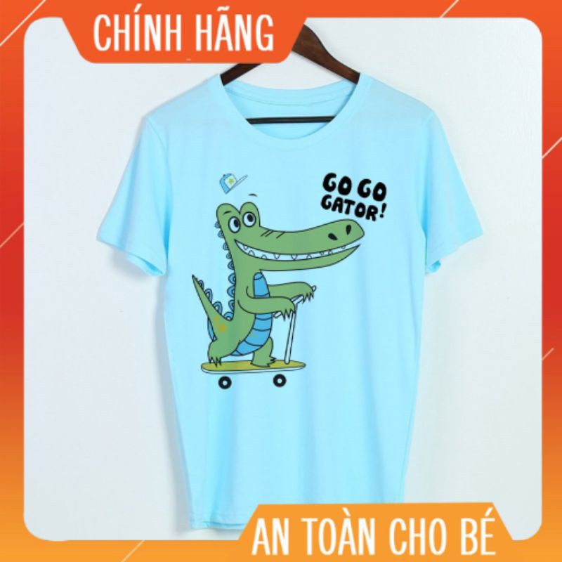 ❤️YÊU THÍCH❤️ Áo Thun Trẻ Em Cotton Cho Bé Trai Bé Gái T-Shirt Phiên Bản Hàn In Hình Cá Sấu Go Go