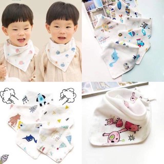 Khăn xô tam giác xô 2 lớp mềm, thoáng, khăn quàng cổ cho bé, đồ dùng cho bé sơ sinh