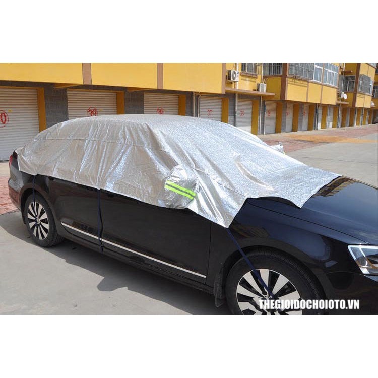 RẺ NHẤT - Bạt che nửa ô tô 3 lớp cho xe 5 chỗ và 7 chỗ - ĐIỆN MÁY PICO