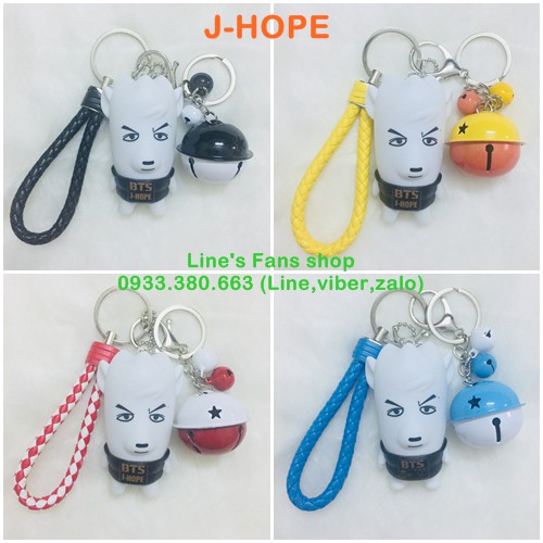 Móc khóa strap BTS (KM tặng Sticker & hình xăm BT21 BTS, khách chọn mẫu)