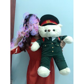 gấu bông bộ đội 75cm