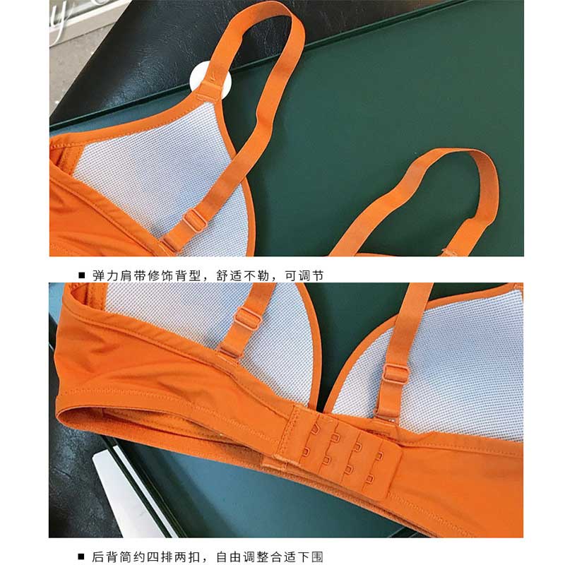 Áo Ngực Không Gọng Dây Đôi Dạng Hình Tam Giác Có Thể Điều Chỉnh