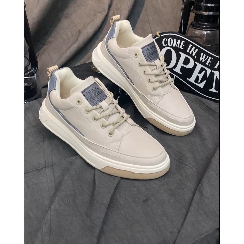 [Sneaker Siêu Phẩm] Bs111 Giày cao cấp mà giá chỉ vài trăm K, Có 2 màu trắng và kem | BigBuy360 - bigbuy360.vn