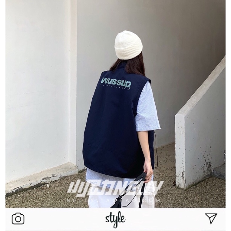 Áo khoác gió chất đẹp nelly sale (có sẵn) wussup wk017