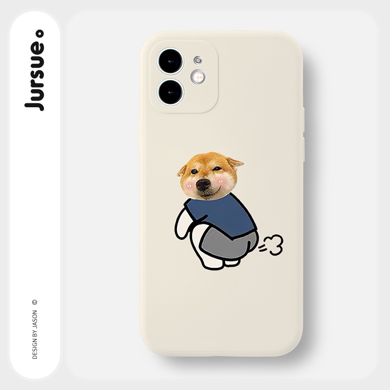 Ốp lưng JURSUE mềm hoạt hình cặp đôi dễ thương đẹp Cho iPhone 14 13 12 11 Pro Max SE 2020 X XR XS 8 7 ip 6S 6 Plus Y2190