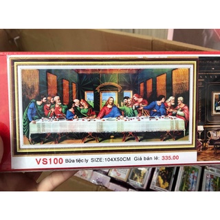 Tranh đính đá Bữa Tiệc Ly VS100-104x50cm (chưa đính)