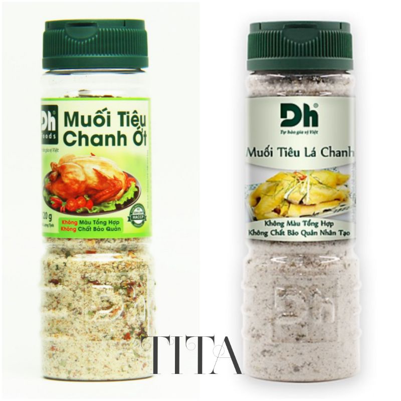 MUỐI TIÊU CHANH ỚT / LÁ CHANH TÂY NINH DH FOODS 120g