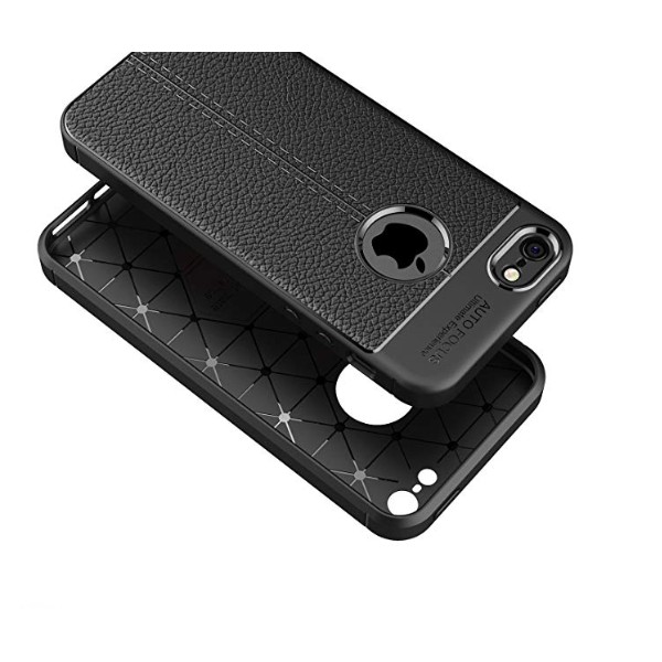 Ốp lưng silicon giả da Auto Focus iPhone 5, 5S, 5C, SE
