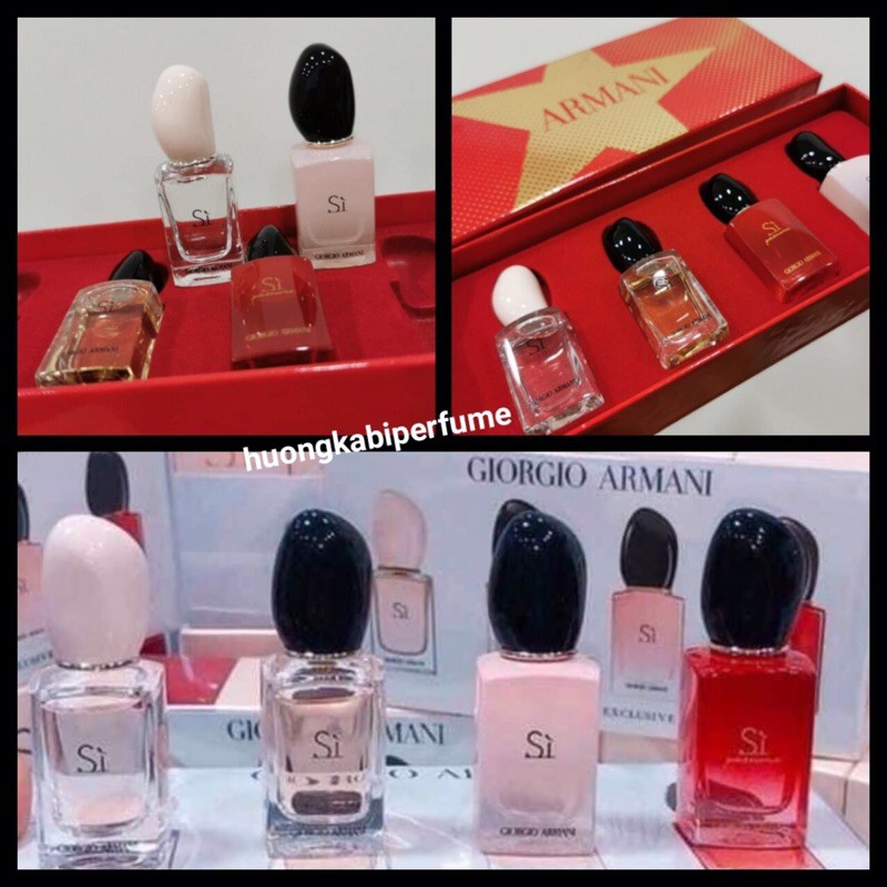 [SIÊU PHẨM] set nước hoa sì giorgio armani mini 🌹4 mùi xuất sắc nhà sì🌹có tách lẻ