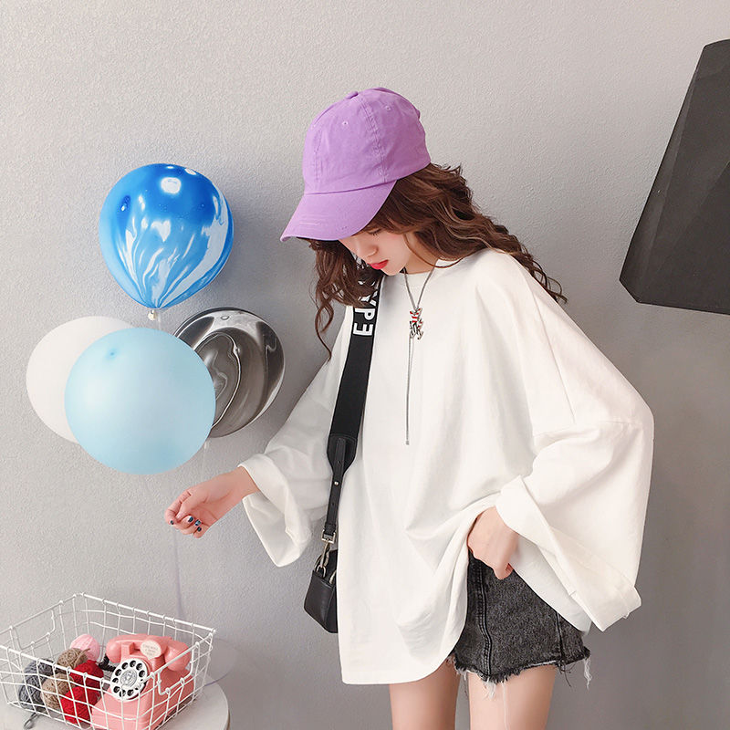 Áo Thun Nữ Dài Tay Dáng Rộng Thời Trang Hàn Quốc