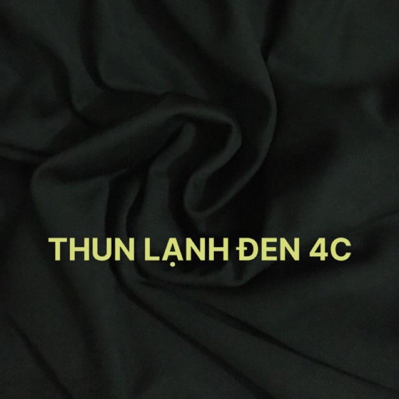 1m vải poly lạnh ĐEN may đồ tập gym cực đẹp ạ [Siêu thị SV]