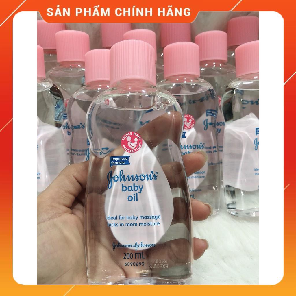 Dầu massage &amp; dưỡng ẩm Johnson's baby oil