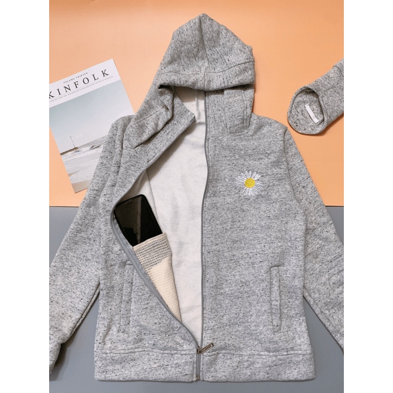 Áo Khoác Nữ Chống Nắng Toàn Thân Thêu Hoa Cúc tp [NewUnisex]