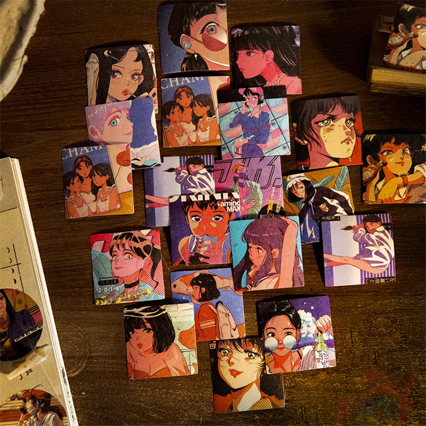❉ Sticker Dán Trang Trí Phong Cách Nhật Bản ❉ Bộ 50 Sticker Dán Trang Trí Sổ Lưu Niệm