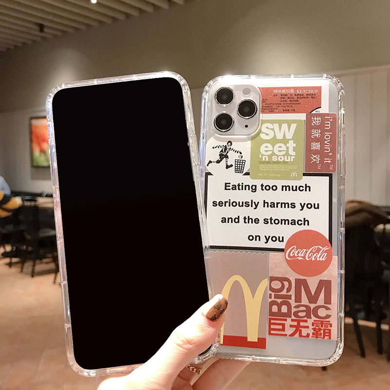 Ốp điện thoại dẻo in hình McDonald's cho iPhone 12 11 Pro Max 6 6s 7 8 Plus XR X XS MAX SE 2020 mini