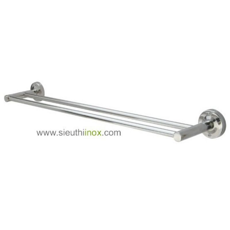 Thanh treo khăn đôi inox loại 1 hàng inox định càng dùng càng sáng bóng
