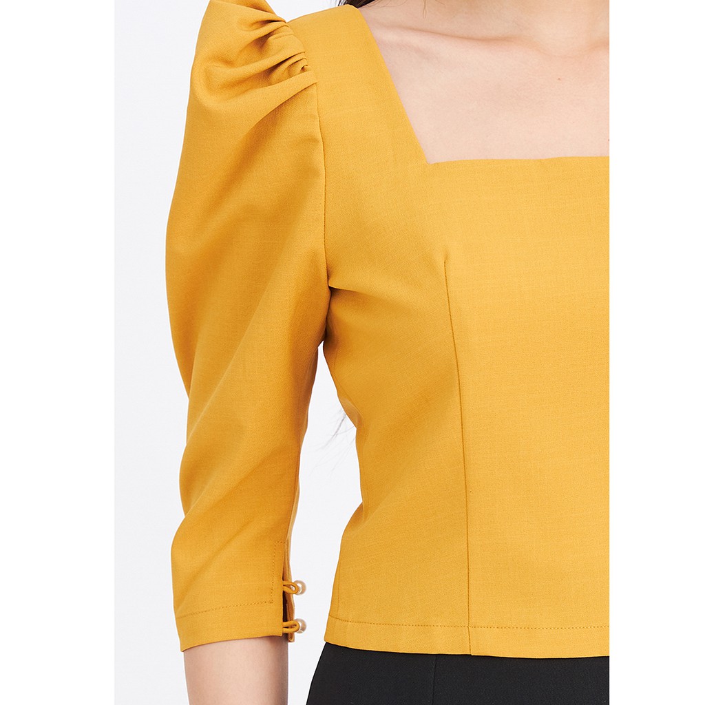 Áo sơ mi tay lửng cổ vuông ASA0354 - 92WEAR