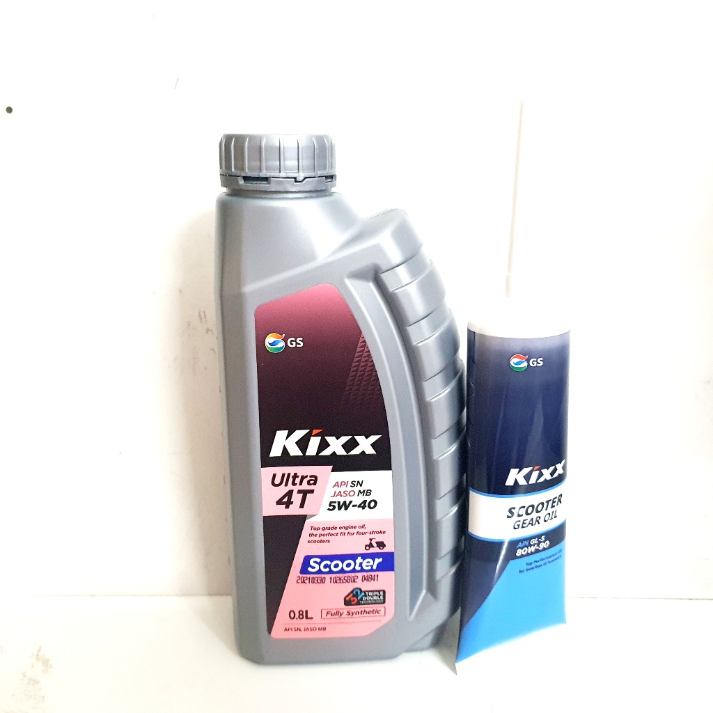 Nhớt Kixx Ultra Scooter 5W40 Tổng Hợp 100%  Cho Xe Tay Ga Cao Cấp 800ML