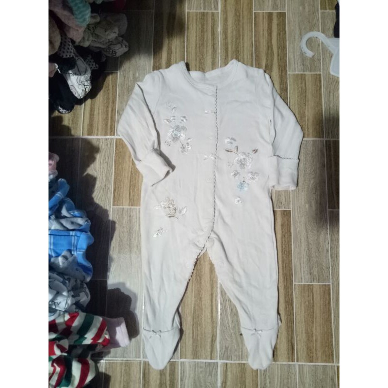 Body ngủ liền vớ bé gái thêu hoa