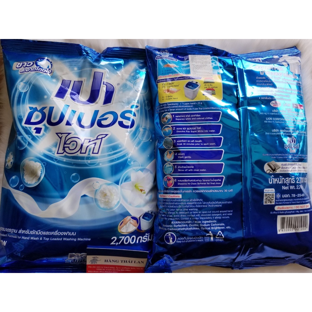 Bột giặt Pao 2.7kg Thái Lan