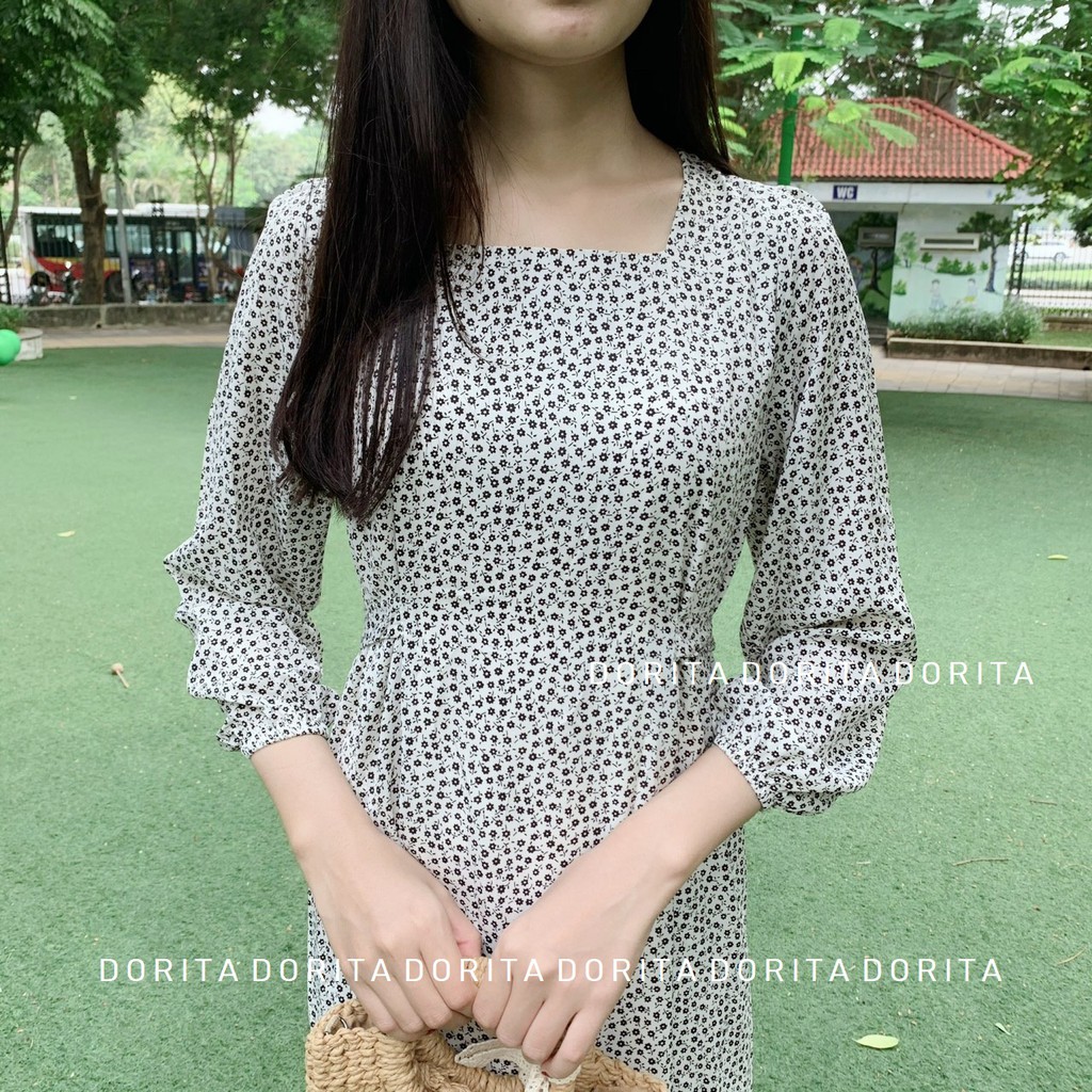 Váy hoa nhí dáng dài, Đầm hoa nhí vintage, Váy hoa nhí 2020 - Dorita Boutique | BigBuy360 - bigbuy360.vn
