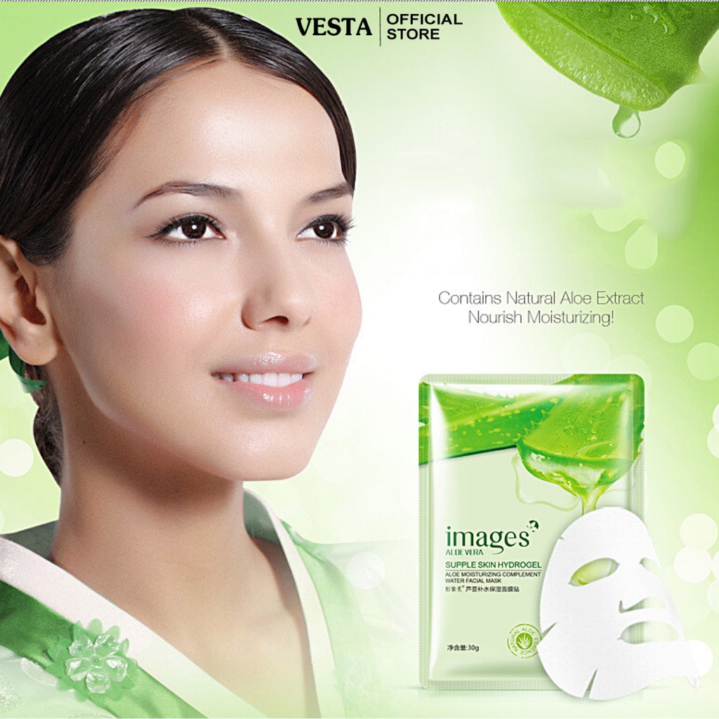 Mặt nạ giấy nha đam dưỡng trắng da cấp ẩm mask lô hội Images | BigBuy360 - bigbuy360.vn