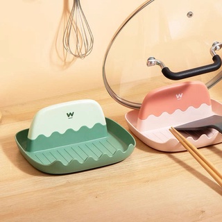 Khay đỡ gác vung nồi, muôi, thìa bằng nhựa đa chức năng chống trượt