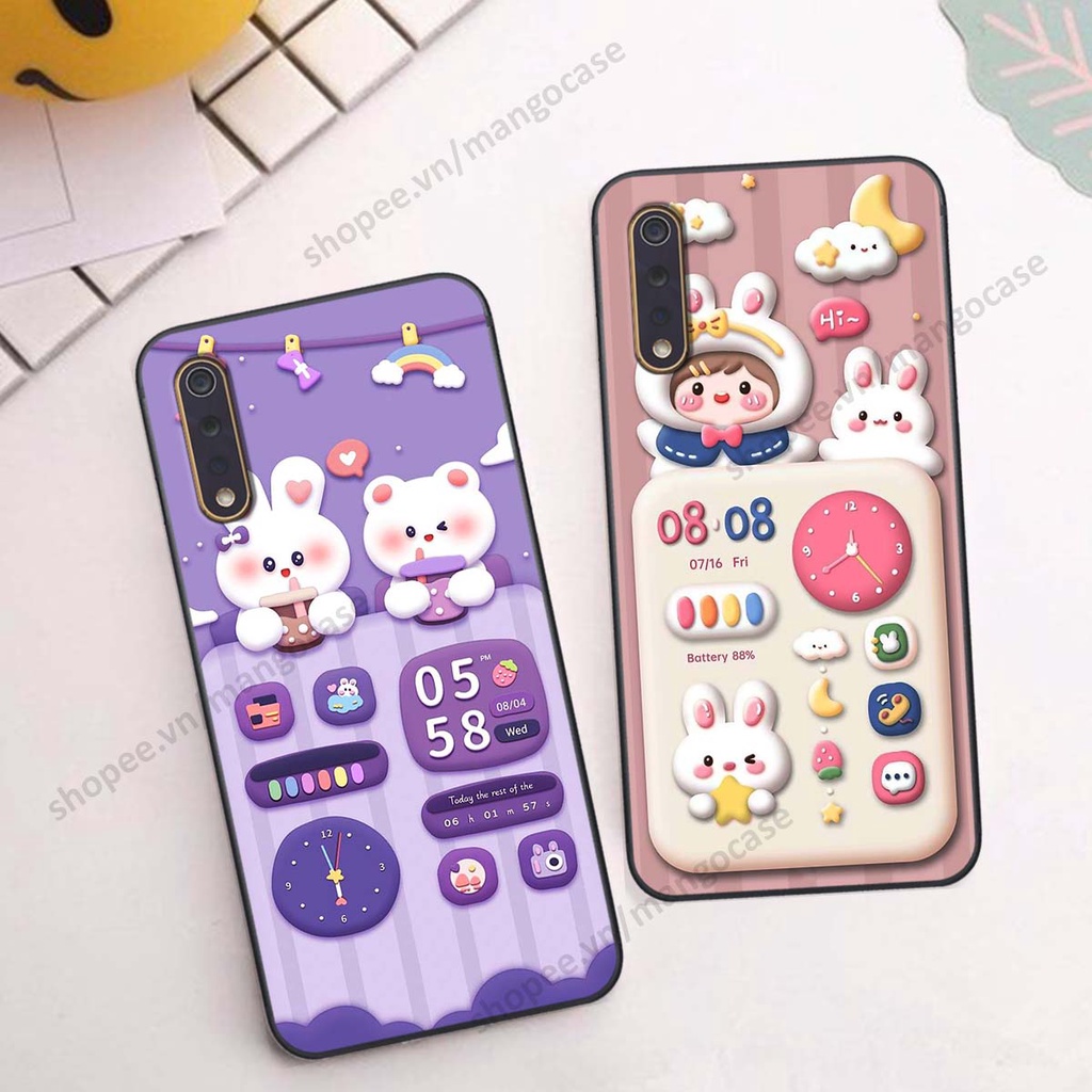 Ốp lưng Vivo S1 / S1 Pro hình gấu, thỏ, đồng hồ cute dễ thương