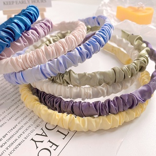 Băng đô, bờm tóc lụa Satin nhún eo nhiều màu B.I.C Accessories HA135