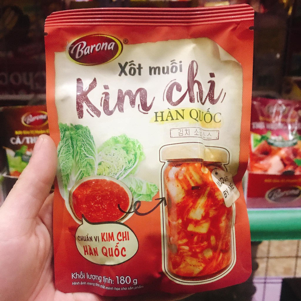 (HOT LIKE) Xốt làm kim chi muối korea BARONA 180g