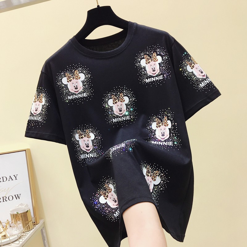 Áo thun nữ đính đá lấp lánh đủ size