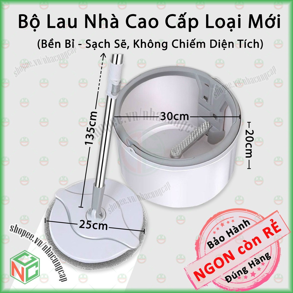 [Loại Tốt] Bộ Cây Lau Nhà Thông Minh Cao Cấp Phiên Bản Mới - Cho Nhà Sạch Sẽ - Gọn Không Chiếm Diện Tích - NLM-BCLNK8