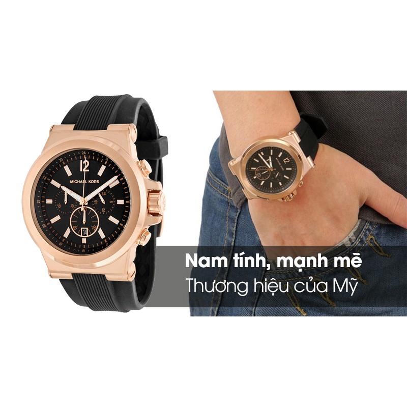 Đồng Hồ Nam Michael Kors MK8184 - 6 kim fullbox hãng bảo hành 2 năm