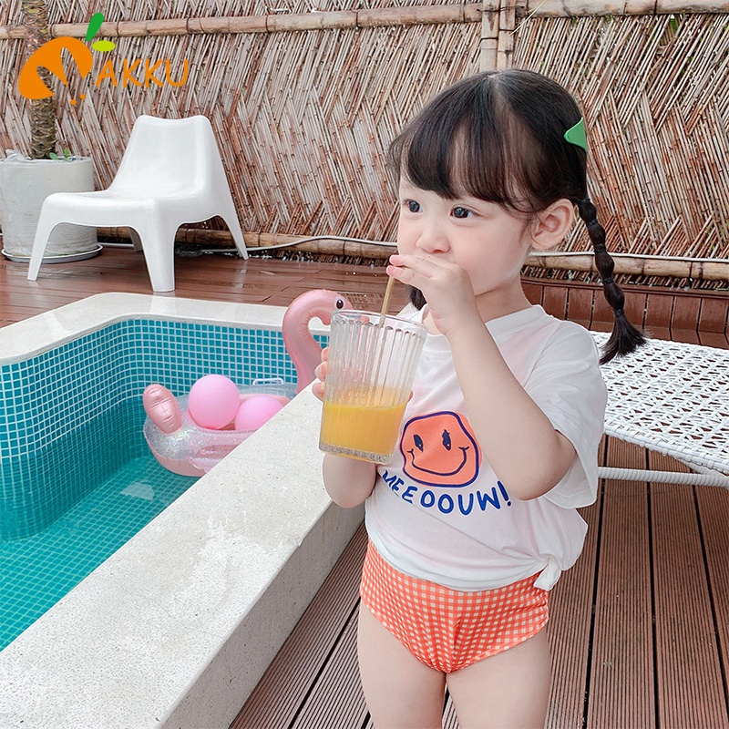 Bộ Bikini Tam Giác Dễ Thương Cho Bé Gái