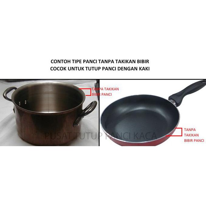 Nắp Nồi Kính 16cm Bằng Thép Không Gỉ Có Chân Và Núm Vặn Tiện Dụng