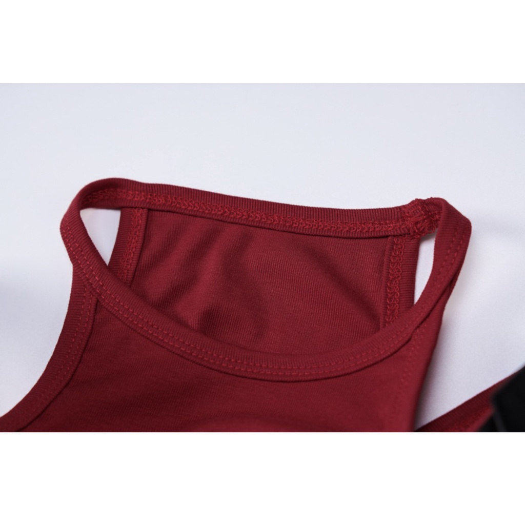 DUNEA Áo Tank Top Thêu Chữ Thời Trang Cho Nữ