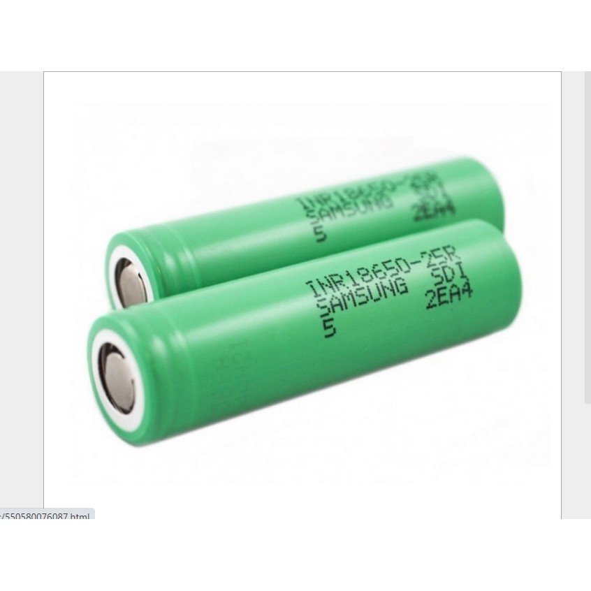 CELL PIN SAMSUNG 18650 - 25R - 2000mah DÒNG XẢ 20A DÙNG CHO KHOAN PIN