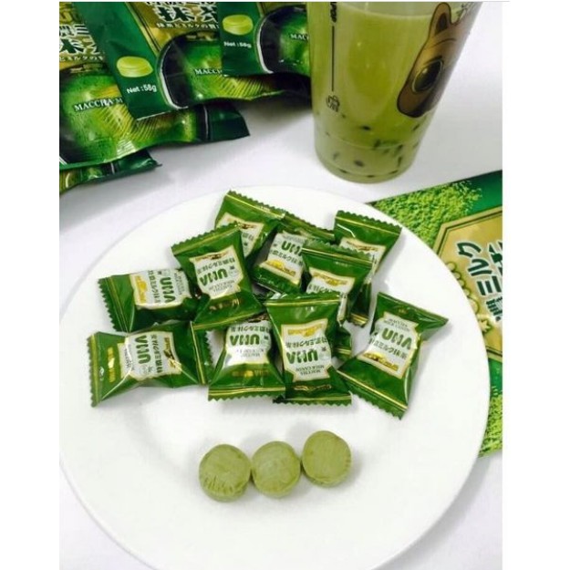 KẸO TRÀ XANH UHA NGUYÊN CHẤT TỰ NHIÊN