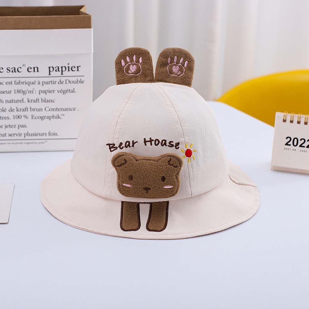 IVORY Mũ Tai Bèo Chống Nắng Thoáng Khí In Họa Tiết Hoạt Hình Dễ Thương Cho Bé