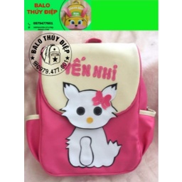 Balo đi học in tên bé