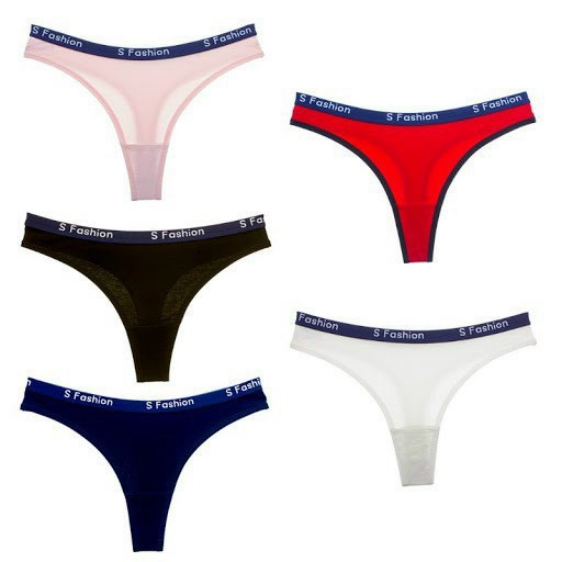 [CHỌN MÀU] Quần lót cotton lọt khe thời trang, cạp phối chữ cá tính siêu quyến rũ QC/196