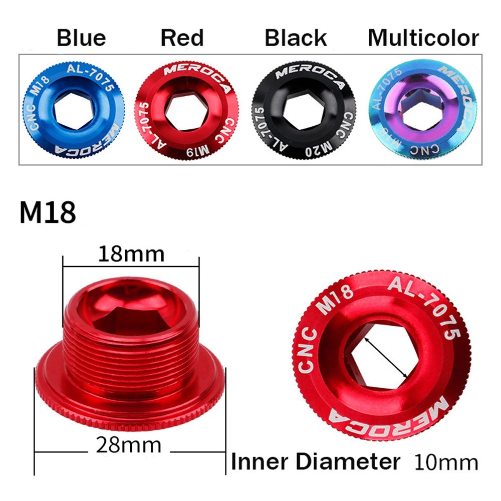 Ốc Vít Hợp Kim Nhôm 4 Màu M18/M19/M20 Bolt/Nhiều Màu Sắc Chất Lượng Cao Dành Cho Xe Đạp Leo Núi