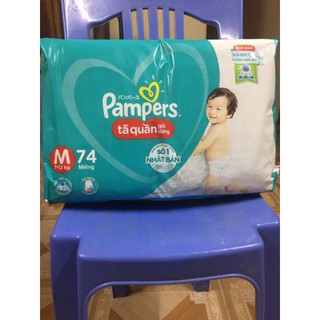 Tã bỉm quần Pampers M74/L68/XL62