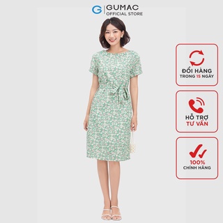 Đầm nữ suông buộc dây thời trang gumac dc04052