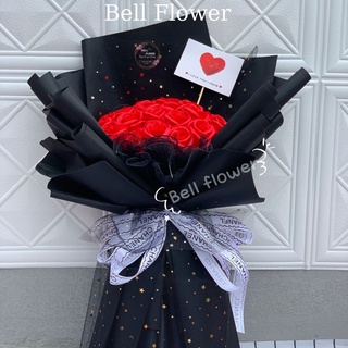 Hoa Sáp Bó 30 Bông Thơm Vĩnh Cửu, Bó Hoa Hồng Sáp Giả Đẹp Cao Cấp Bellflower, Tặng Sinh Nhật, Trang Trí Nhà, Valentine