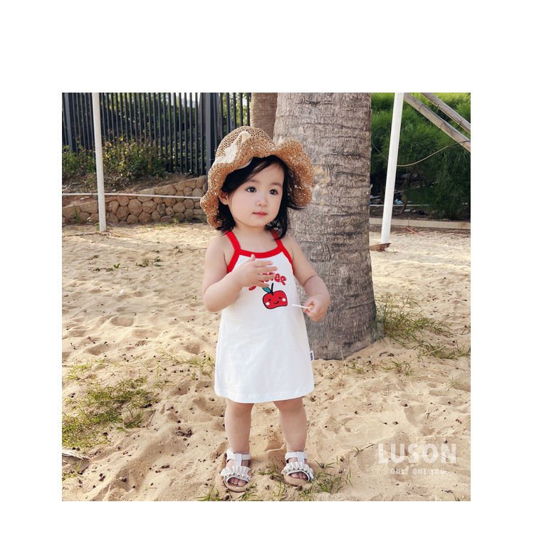(10-20kg) Váy cho bé gái 2 dây xinh xắn TB82 Đầm bé gái dễ thương