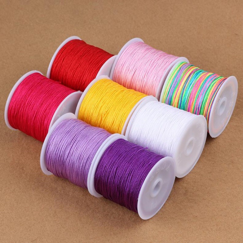 [COMBO GIÁ SỈ] 5 cuộn dây đan vòng handmade 0.8mm đủ màu, loại tốt - HOT