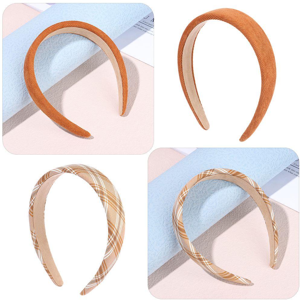 Băng Đô Cài Tóc Bản Rộng Bằng Vải Nhung Phong Cách Đại Học Cho Nữ