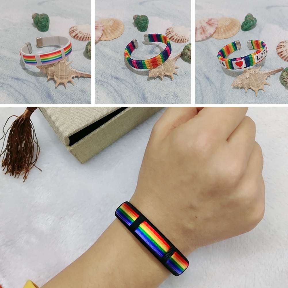 Vòng Đeo Tay Màu Cầu Vồng Thời Trang Xu Hướng Cho Cặp Đôi
